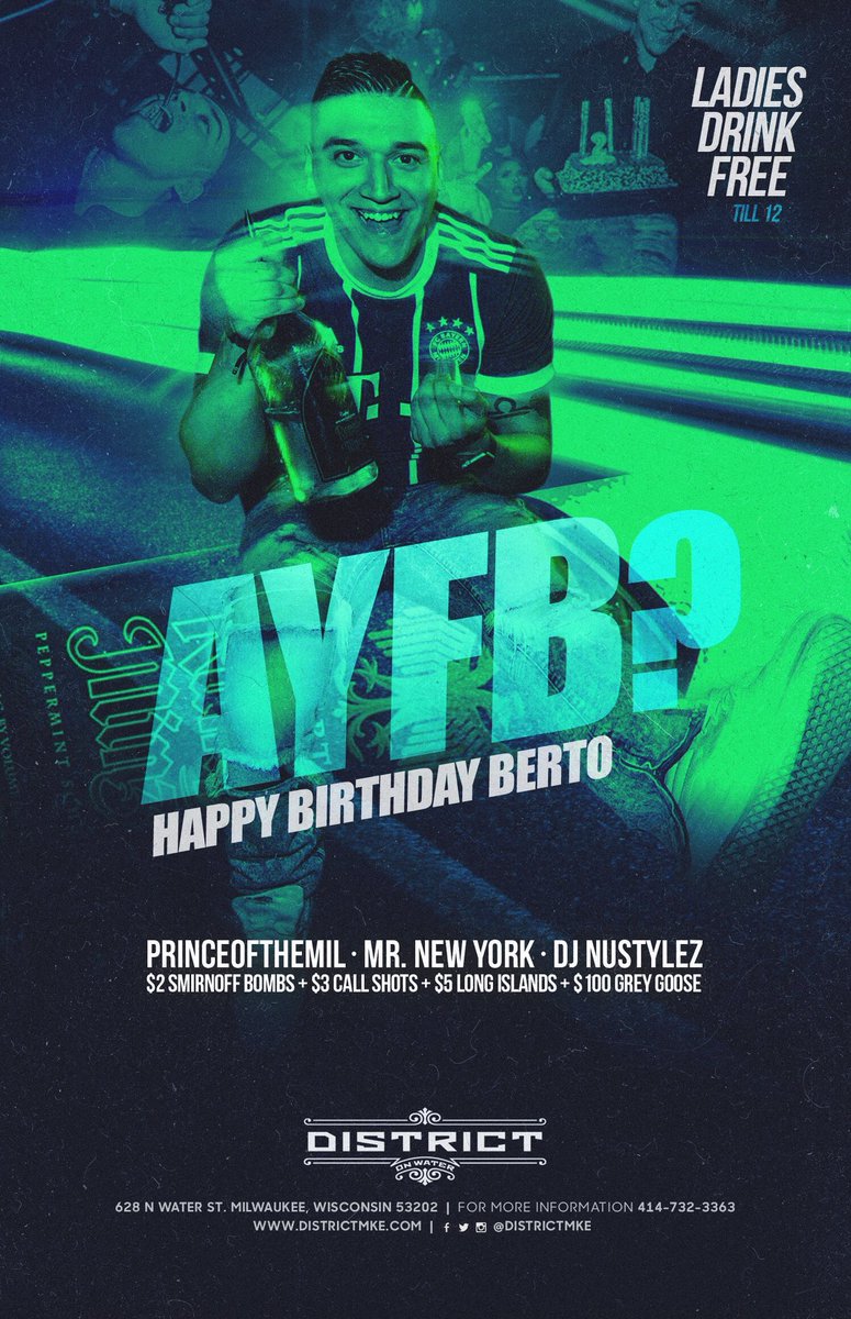 PrinceOfTheMiL's tweet photo. I’m getting to District early tonight and so should you. Celebrate life with the boy 🙏🏽 #LibraSeason #AYFB https://t.co/4zrkFXCjLR