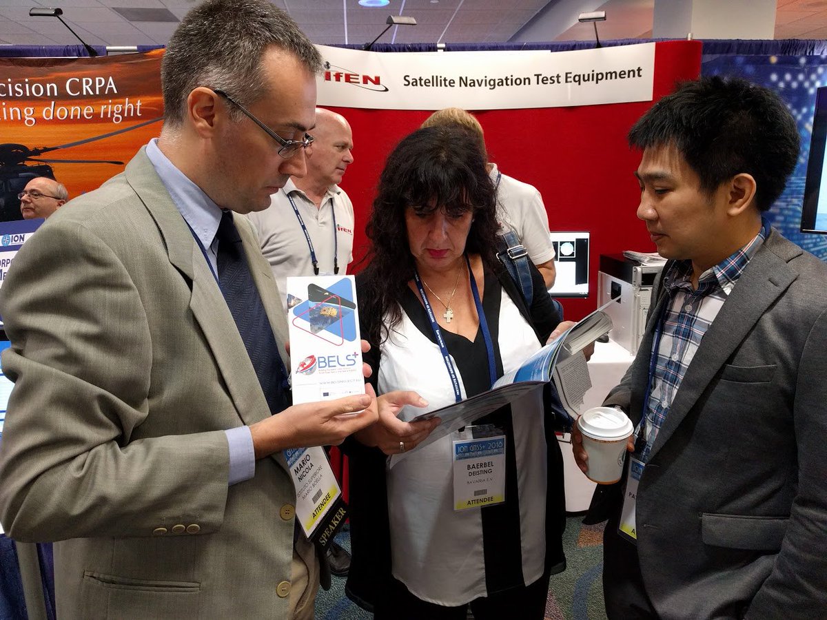 At #iongnss 2018, looking for companies interested in @BELSproject opportunities