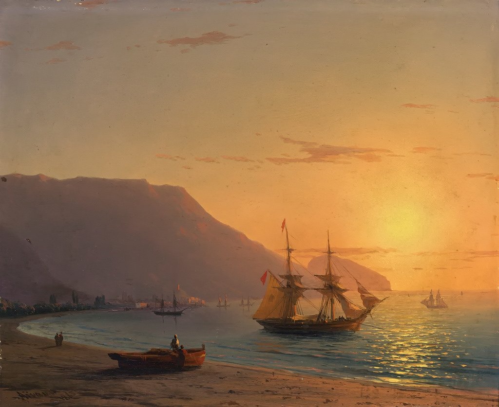 I started this Aivazovsky thread a few months ago to add some beauty to the craziness of twitter. He created between 6,000 and 20,000 paintings in his lifetime, but I'm afraid it won't be enough..."Sunset in Crimea"