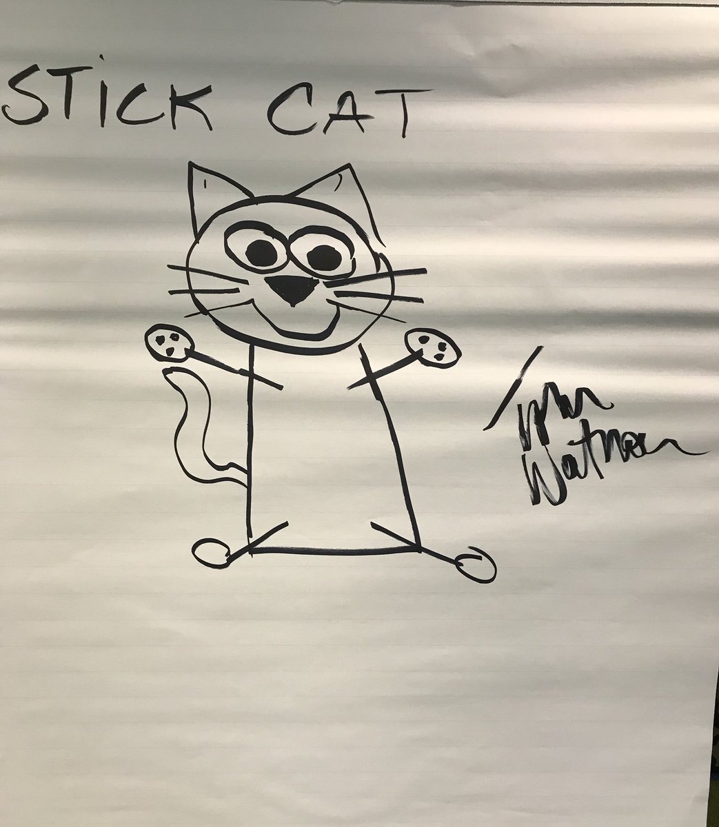 Casey_Library's tweet photo. We were happy to host BookPeople author Tom Watson for 3rd grade today! The kids LOVED his Stick Dog &amp; Stick Cat drawing lessons. Thank you BookPeople! @CaseyCrocs @AustinISDLibs @BookPeople #OnceUponATime https://t.co/x1OopoKJRZ
