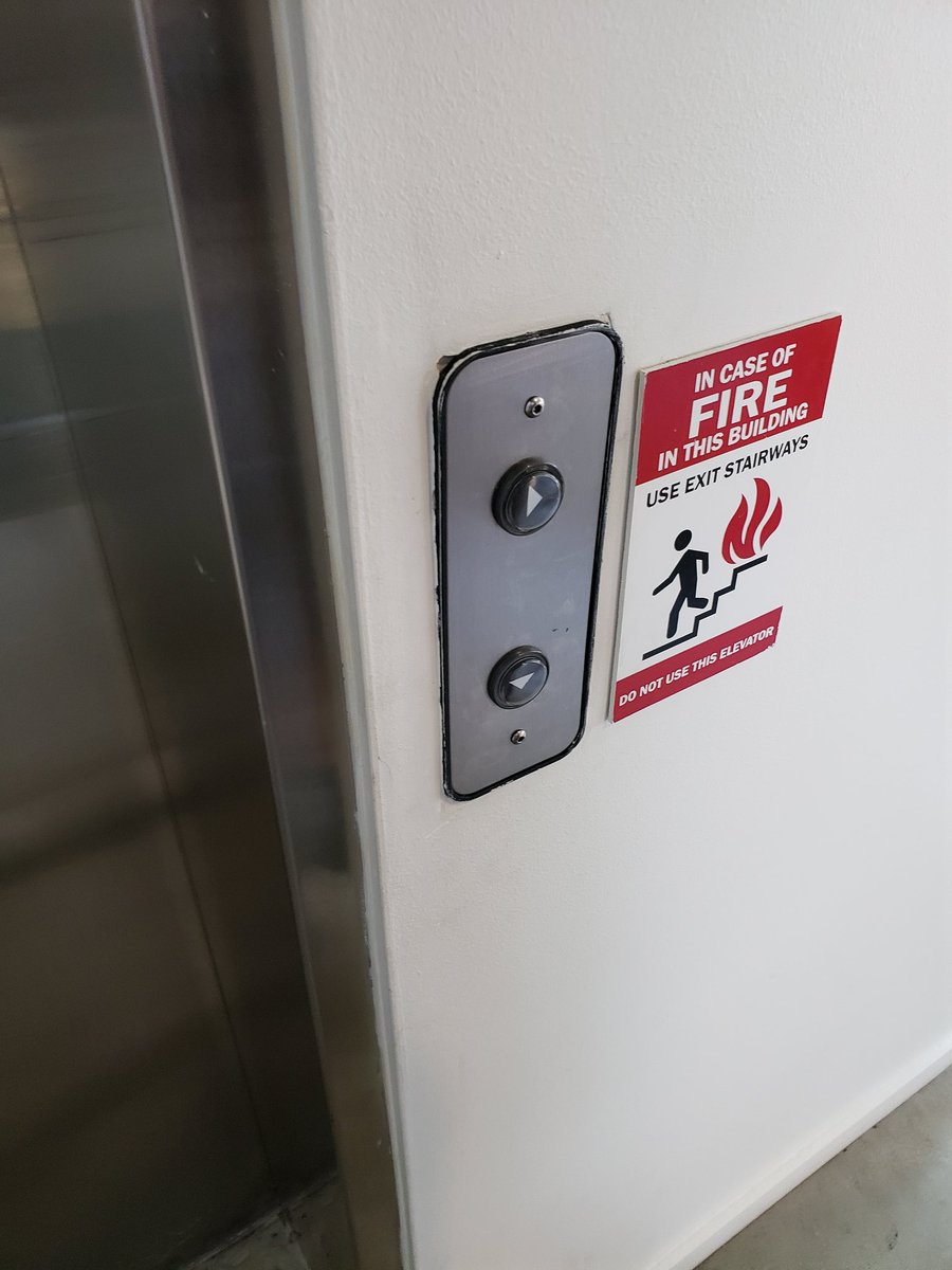 Kevkalby's tweet image. I know this is probably a mistake.... I know that this is impossible....  but anything can happen here.

Which is why I take the stairs.  #universalcreative