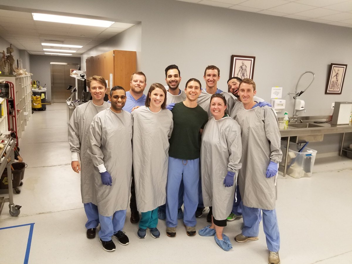 ChristianaEMed's tweet image. In the cadaver lab practicing a bunch of procedures and providing some "clinical correlation" for the UD pre-med/anatomy students. #MedEd #emresident