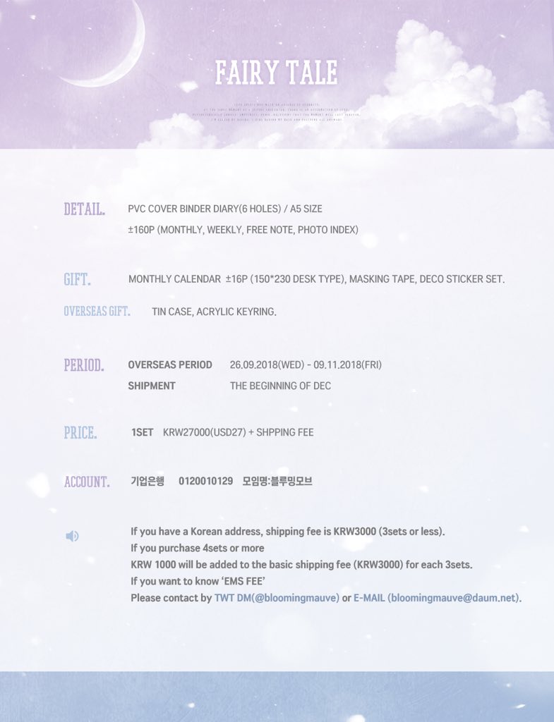oowoojin's tweet photo. [🇺🇸 USA GO] Blooming Mauve's '✨FAIRY TALE' 2019 SEASONS GREETING by @BloomingMauve
🍉 $27
🍉 Deadline: 11/07 11:59PM EST
🍉 https://t.co/OWvaPL1iER 

#이대휘 #워너원 #daehwi #wannaone #seasonsgreetings #leedaehwi #binder #calendar #plsjoin #mydaehwigos https://t.co/sGtK7HCcpf