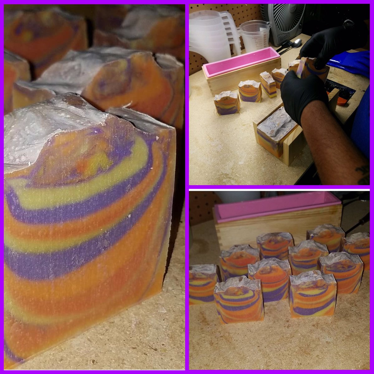 It's been far too long since I've made soap. It feels good to make a batch. There is no scent and forgive the soap ash. I'm glad my garage is cooling down. Time to soap! #soapmaking #soap