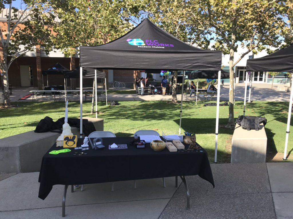 flcmakerspace's tweet photo. #Makerspace Team was present and promoting the space at @flcfalcons #SpotlightNight.

We had a great time connecting with our #FutureFalcons, current #students, and #community. 
Such a fun night. Anyone else agree?
#cccmaker #folsomlakecollege #CTE https://t.co/E3TE0MAyGH