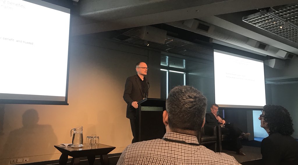 Stats_NZ's tweet image. To explore the discussion surrounding AI #technologies further, we’re lucky enough to have  @ColinGavaghan who goes deeper into the laws behind AI and some of the challenges we face || #datasummit18