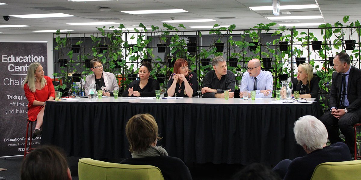 EdCentralNZ's tweet photo. Rich debate around the future of NCEA: Education Central’s first ChalkTalk on the #NCEAReview proved a great success. https://t.co/gevgPX7kcw #EDCChalktalks https://t.co/6kXZgWR8Uj