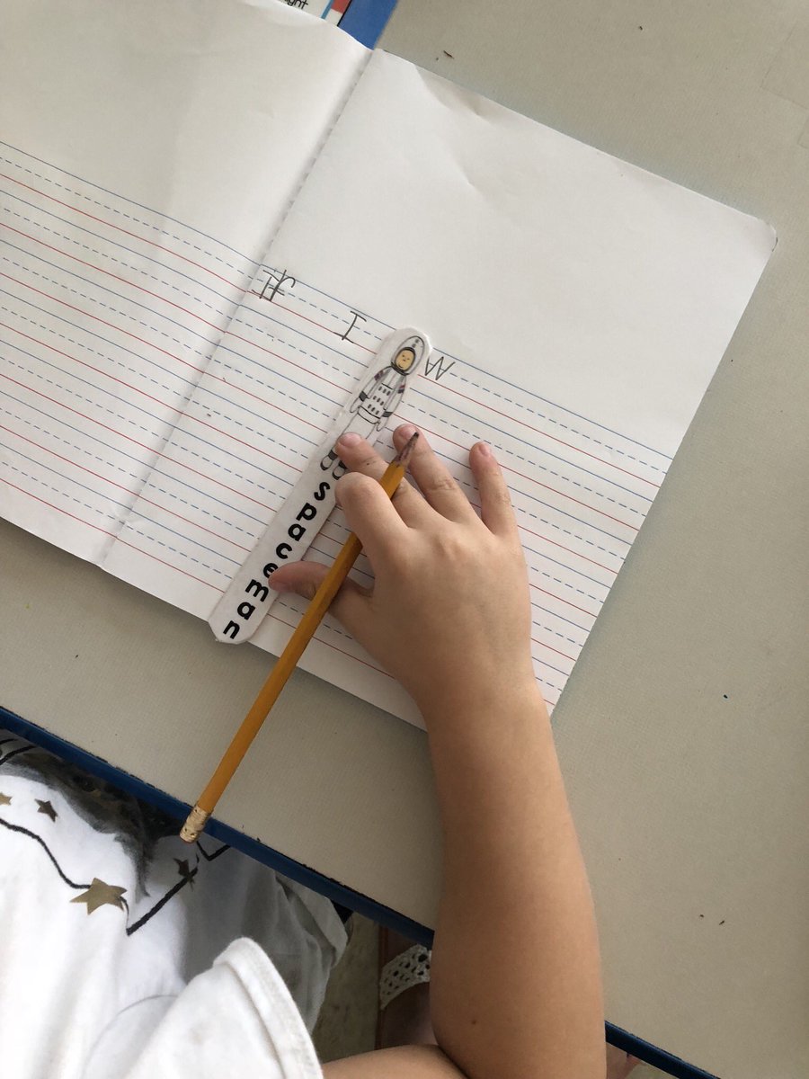 I’m so proud of my first graders for using their “spaceman” during writing today! ⭐️