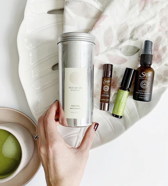 Pulling out the big guns to fight off this sinus infection before <a href="/wellsummit/">Well Summit</a> next week. Nothing like natural essential oils and Dead Sea salts to kick a cold. <a href="/sajewellness/">Saje Wellness</a> and <a href="/hopegillerman/">H.GILLERMAN ORGANICS</a> essential oils are my life must-haves - they come in my purse, on planes, to other…