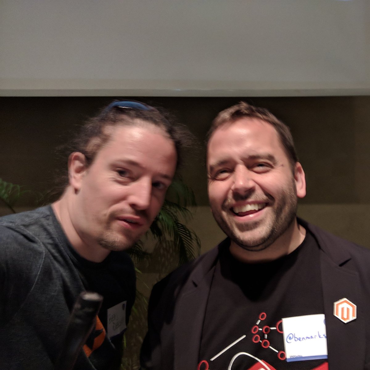 bendechrai's tweet image. #selfiebomb with @benmarks at #phpconfasia

Terrible photo!

Break a leg mate!
