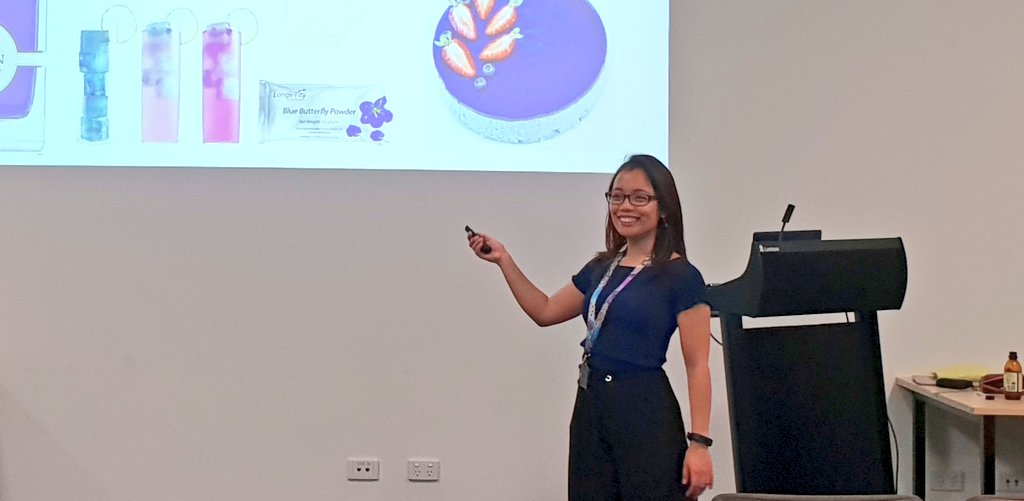 TheCraikGroup's tweet photo. Congratulations @georgiannakae on a fantastic PhD completion seminar today @IMBatUQ exploring the key drivers of #cyclotide expression in #butterflypea https://t.co/j3wST8MR3r