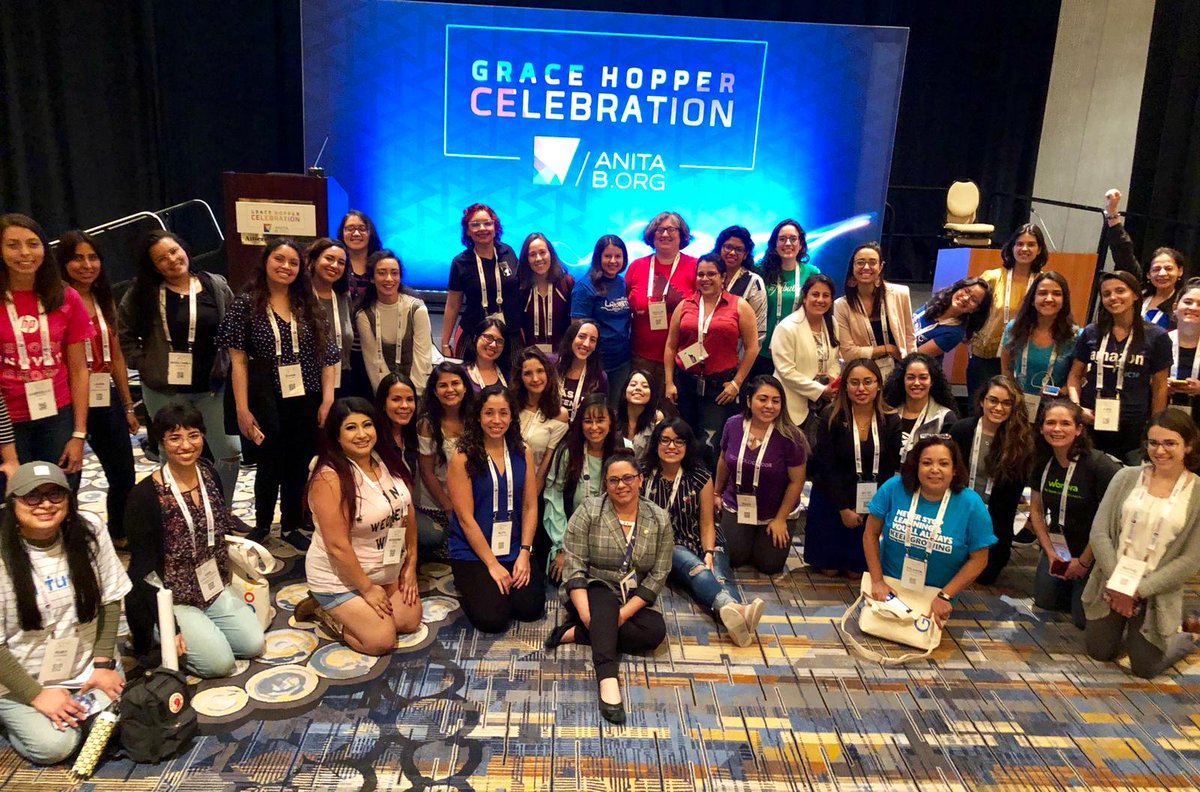 luza_jaramillo's tweet photo. Thank you to everyone who attended the Latinas in Technical Roles Reception at #GHC18 today! Very proud to represent @LatinasInC and to speak about @LatinityConf #WeAreHere #Latinity2018 https://t.co/OVmrpasAh7