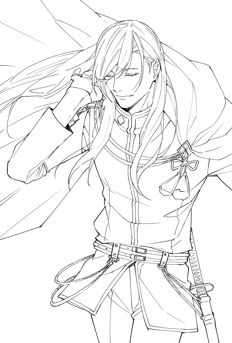 #線画を置いといたらフォロワーさんが塗ってくれるかもしれない
ふぉろわっさんからこのタグ使って置いておいてくれカラーで見たいっていわれたので笑ただあまりにもラフで線もつなげてないので塗りにくいかと思いますがバイブスで塗ってくださる方いたらぜひ笑