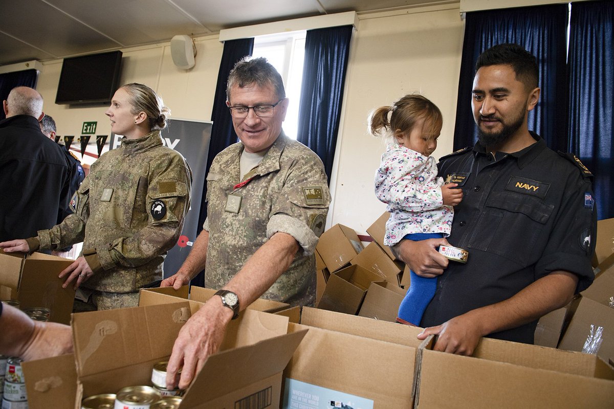 NZDefenceForce's tweet photo. NEWS || Packages with quintessential Kiwi treats were packed today for hundreds of our personnel, from Antarctica to Africa, who will spend Christmas on duty. The initiative was started by the @RSA_National nearly 80 years ago.

MORE: https://t.co/u6WFp5vrXm

#Force4NZ https://t.co/uHeoIyVtd7