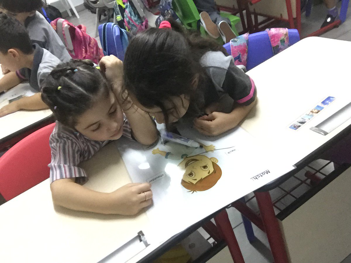 NourT91's tweet photo. Every part of my body radiates beauty. It is simply my body #body_parts #pair_work #cooperative #student_centered_learning #Science @AminaMaatouk4 @MakAishaSchool https://t.co/5e99J4ZuYA
