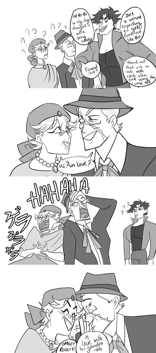patr0nDyi1ing's tweet photo. I really like the idea of Erina and Speedwagon bonding over how much they loved Jonathan lol
#Jonarina #Jonawagon #jjba https://t.co/UagtwrQiJE