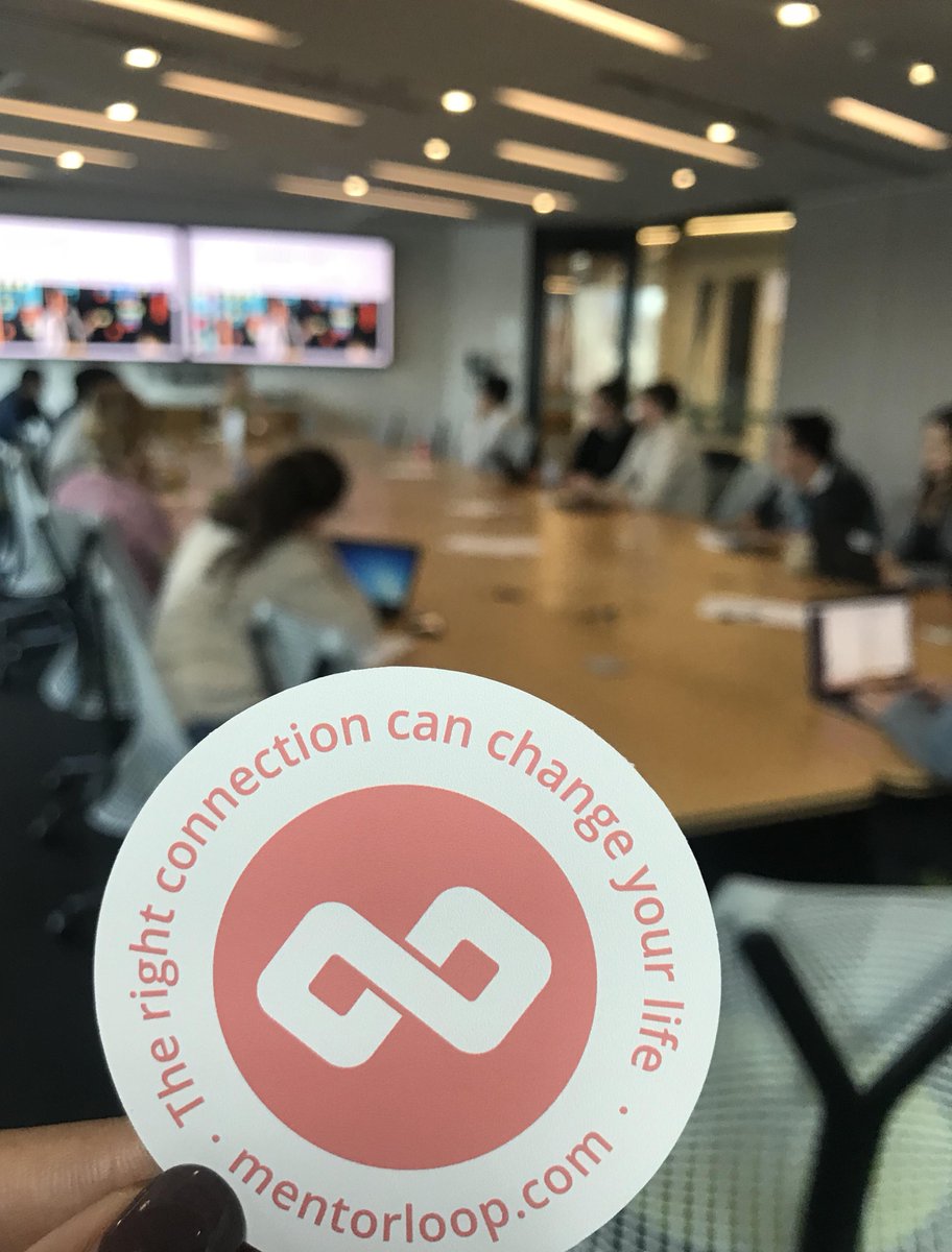 Mentorloop's tweet photo. #TBT Last week our CEO spent the afternoon with the 2018 @NAB Graduates in Melbourne. Discussing all things from, knowledge and skills to identify suitable mentors, how to navigate new mentoring relationships imposter syndrome, and achieving goals. #Mentorloop https://t.co/b7JchOTlVY