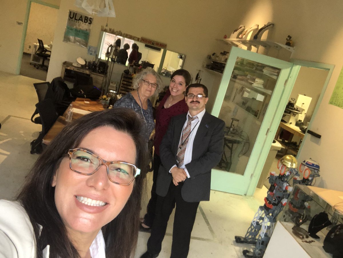 @HarmonyLubbock visited @UlabsTx, a  maker space in Lubbock today to discuss possible partnership for our projected #MakerSpace. @HarmonyEdu  @STEMSOS @ElPasoHPS