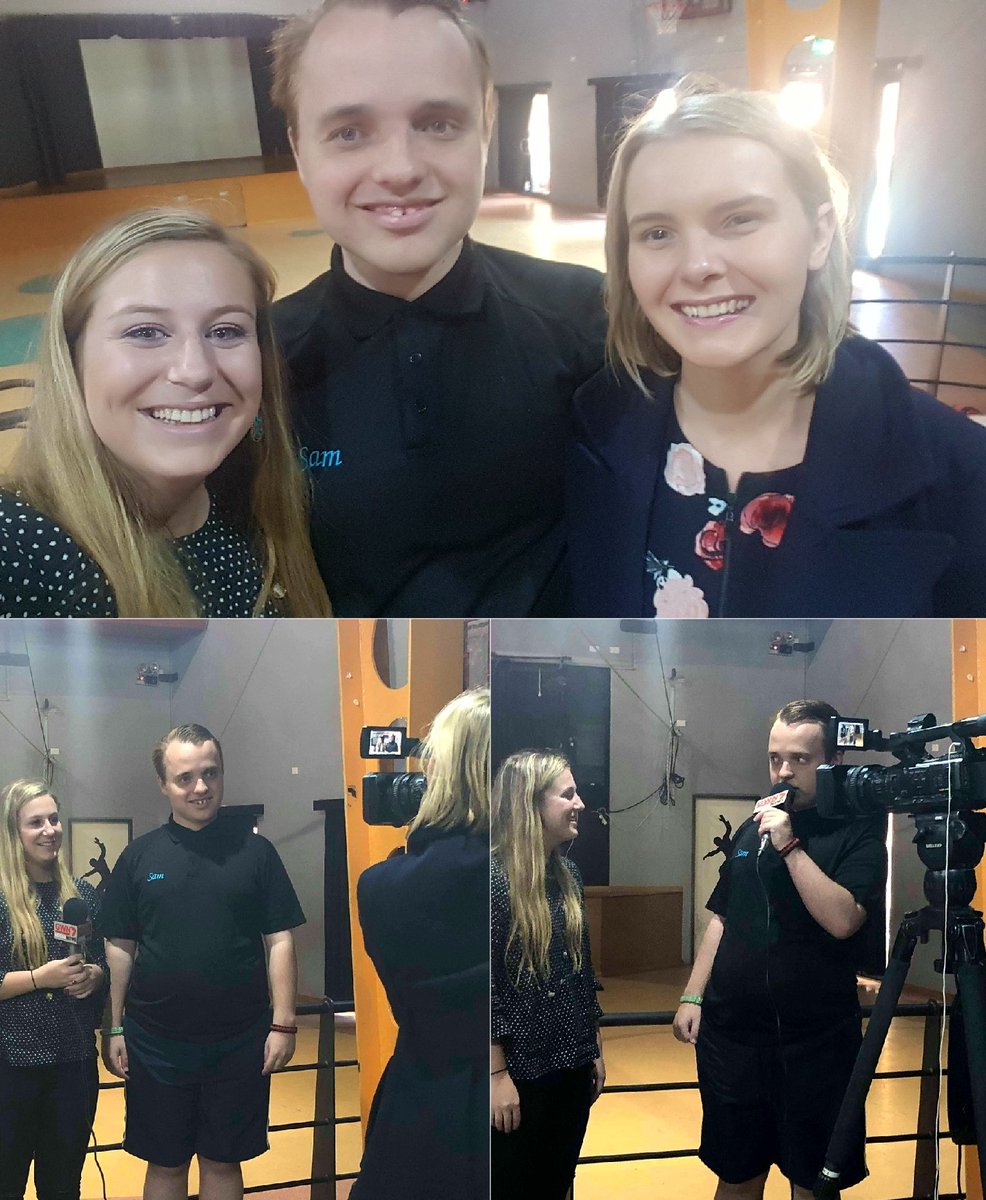 KiplingKirsty's tweet photo. Had the pleasure of filming for @GWN7News with @laurabirch25 and coworker Sam Harris for my upcoming community project Dance for a Difference. Tickets still available on Eventbrite for Oct 6th! #socialinclusion #danceforadifference #equality https://t.co/03kGYav4Lc