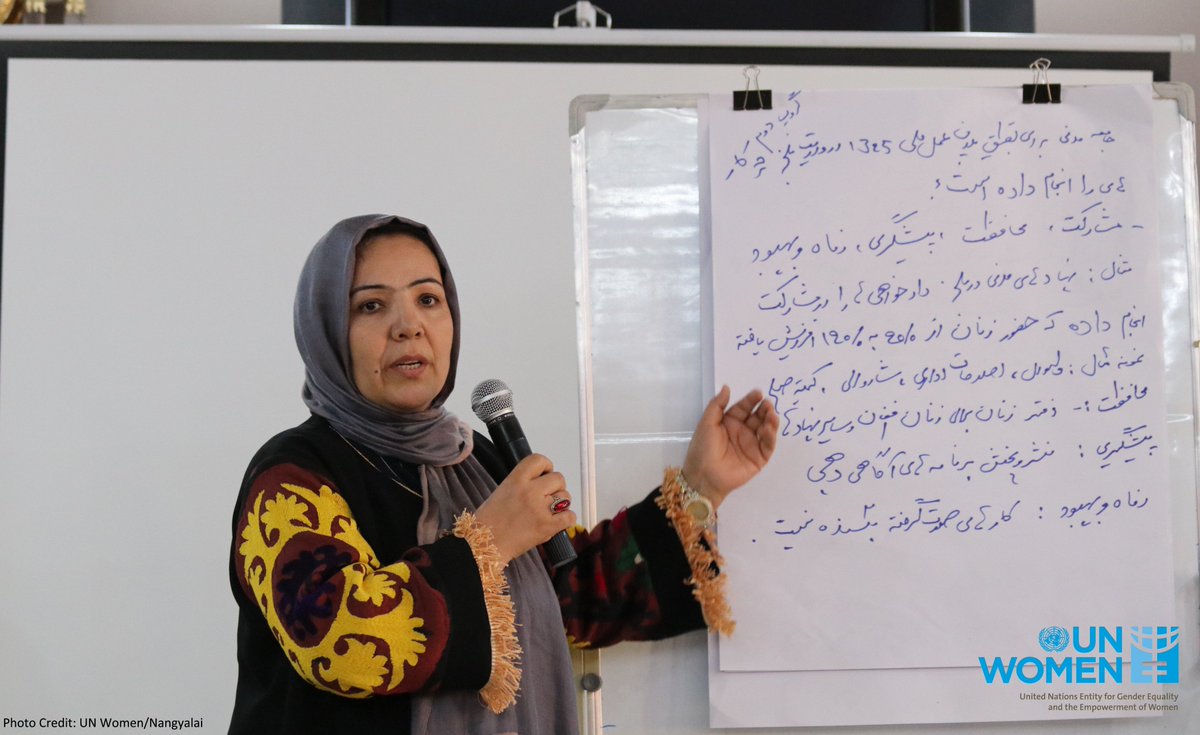 unwomenafghan's tweet photo. UN Women, jointly with #MoFA & in partnership with #APPRO is honoured to support @AWNKabul in conducting two-day #NAP1325Localization Workshop in Mazar-e-Sharif for #Government and CSO representatives of Samangan & Balkh to exchange ways to better implement #NAP1325 in provinces. https://t.co/v0gTrOdm6o