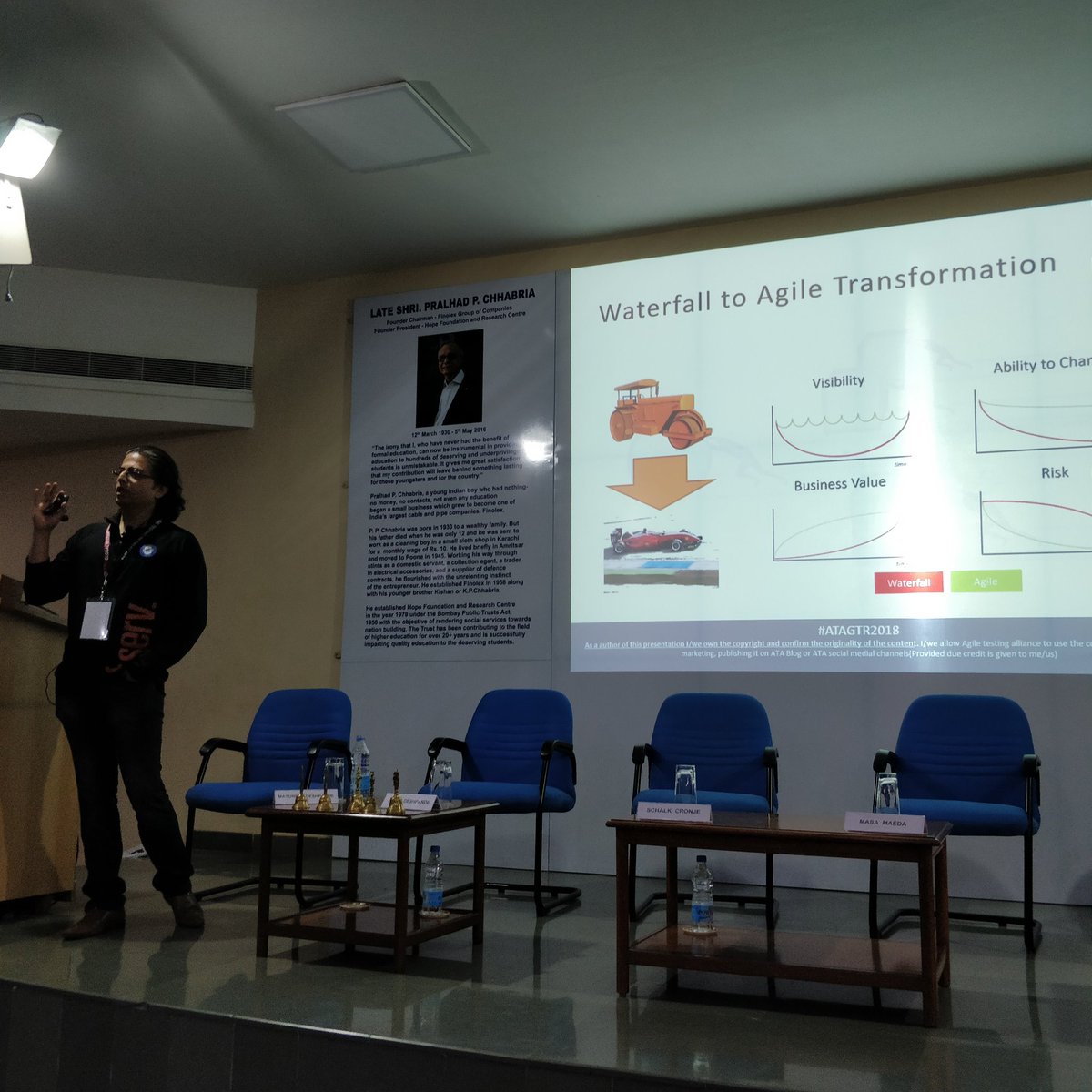 SameerHKulkarn1's tweet photo. Session by Mayuresh #ATAGTR2018 @adigindia @AgileTA @deshpandeamol https://t.co/oAca8J6aL3