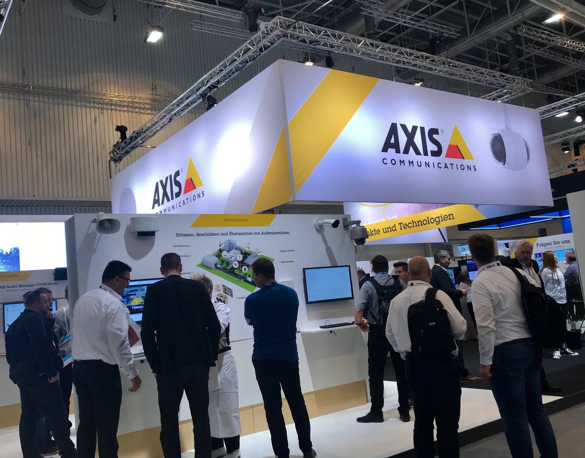 Axis_DACH's tweet photo. #AxisSecurityEssen - uns finden Sie in Halle 5, Stand G10 Unser Stand ist auch am dritten Tag gut besucht! https://t.co/am6rkBKvmv