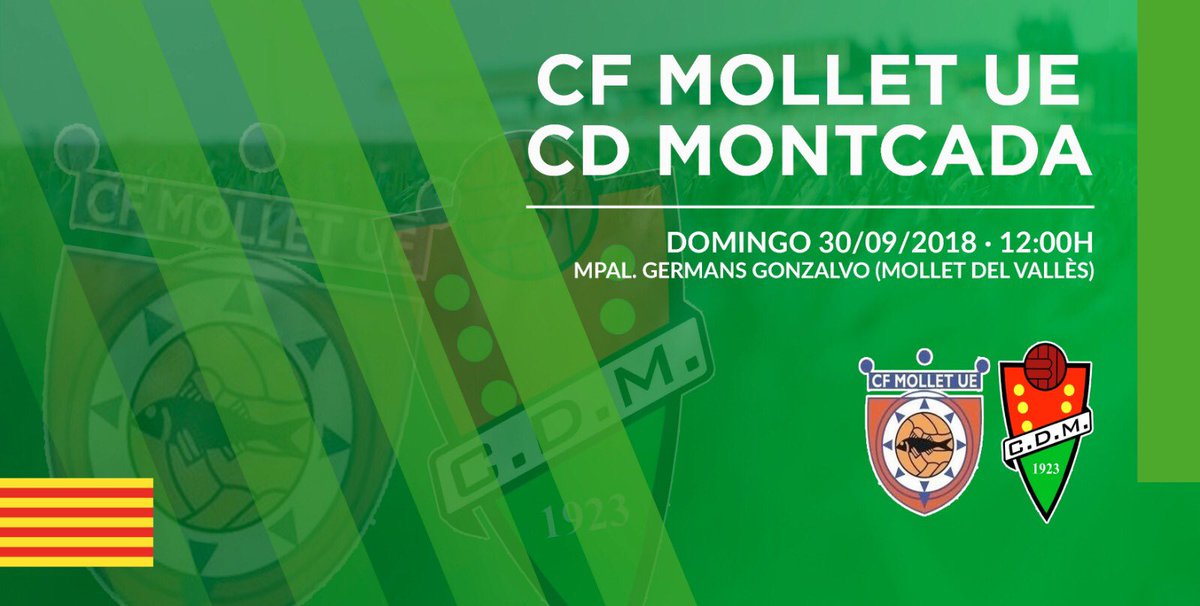 CDMontcada's tweet photo. 📅 | Sea en la categoría que sea, un CF Mollet - @CDMontcada no deja de ser un clásico del #futbolcat. ¡A por el cuarto triunfo en cinco jornadas! 

#EndavantMontcada #2cat2 https://t.co/VlFbiZTx4M