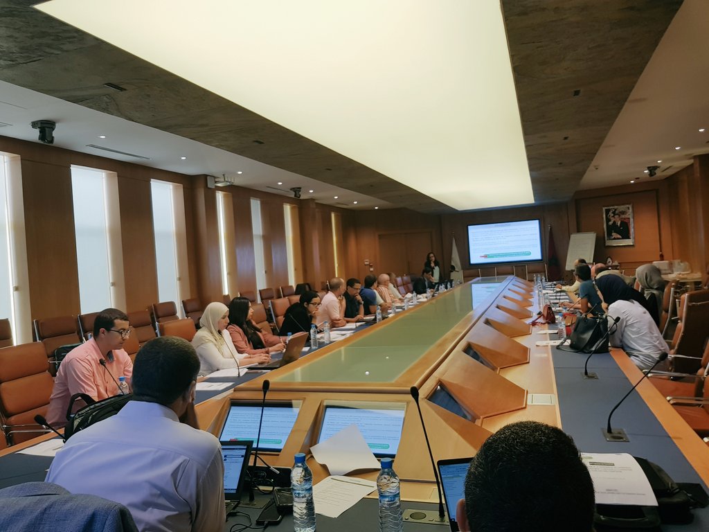 IECM_CGEM's tweet photo. 3ème session du cycle de formations @IECM_CGEM sur "la caractérisation de la vulnérabilité des entreprises face au #changementclimatique et élaboration de plans d'actions d'adaptation" @CGEM_MA 
Avec l'appui du @PNUDMaroc &amp; SEDD https://t.co/RVe2BFWAdE