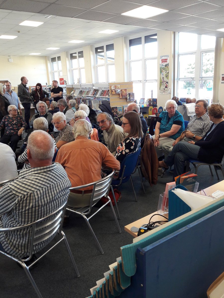 SilvdaleLibrary's tweet photo. Great morning in the library supporting #MacmillanCoffeeMorning and watching #silverdale on screen. Brilliant turnout. https://t.co/9rITmTpzrF