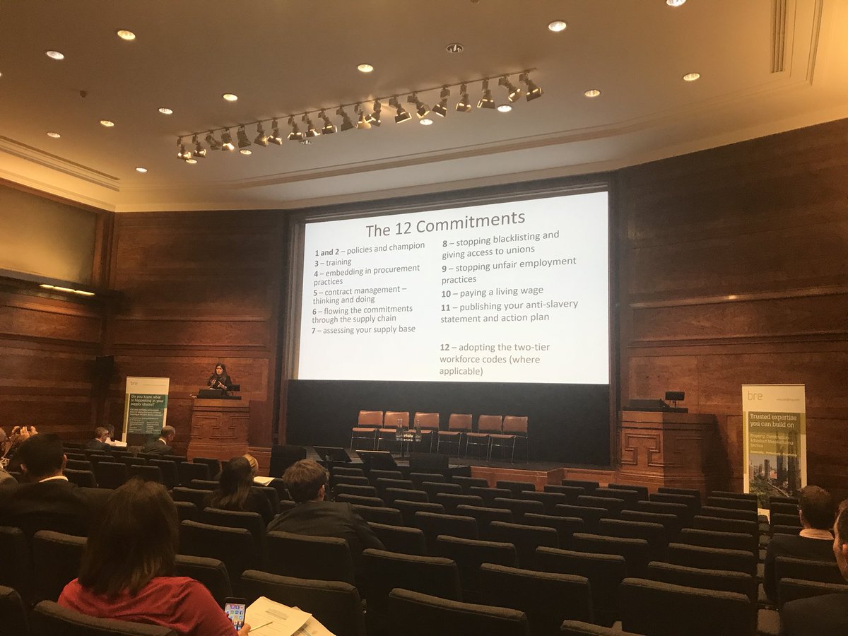colleentheron's tweet photo. @HurrellSue discussing the #Wales Code of Practice addressing #modernslavery and the 12 committments with processes in place #MSA4Construction https://t.co/HoUQ0ijtPS