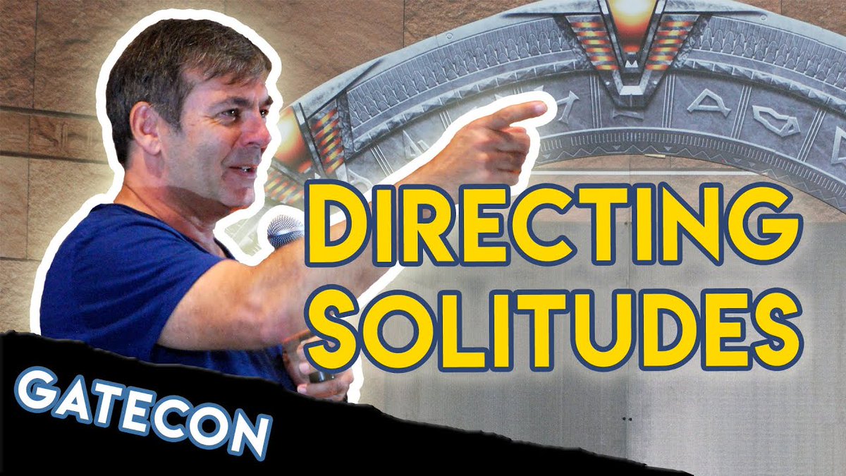 GateWorld's tweet photo. Writer Brad Wright and director Martin Wood talk on stage at Gatecon about their first Stargate collaboration (SG-1's "Solitudes") -- and also their last (the movie Stargate: Continuum). #GateconTheInvasion https://t.co/wKCQWgFh4X https://t.co/UWcy7kylHh