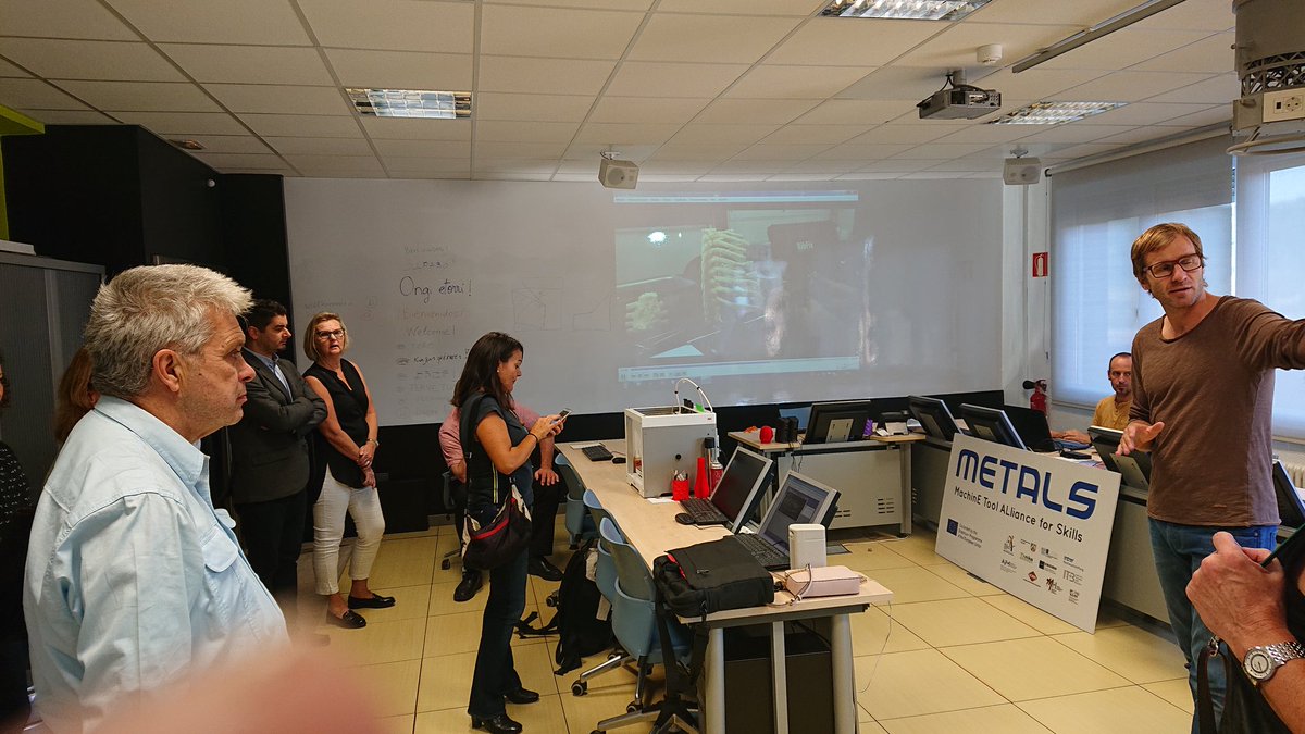 iucgunnar's tweet photo. Visiting the 3Dprinting lab at Tknika in San Sebastian with collegues from the BRIDGE+ Project. https://t.co/hW1AQ1eYUO