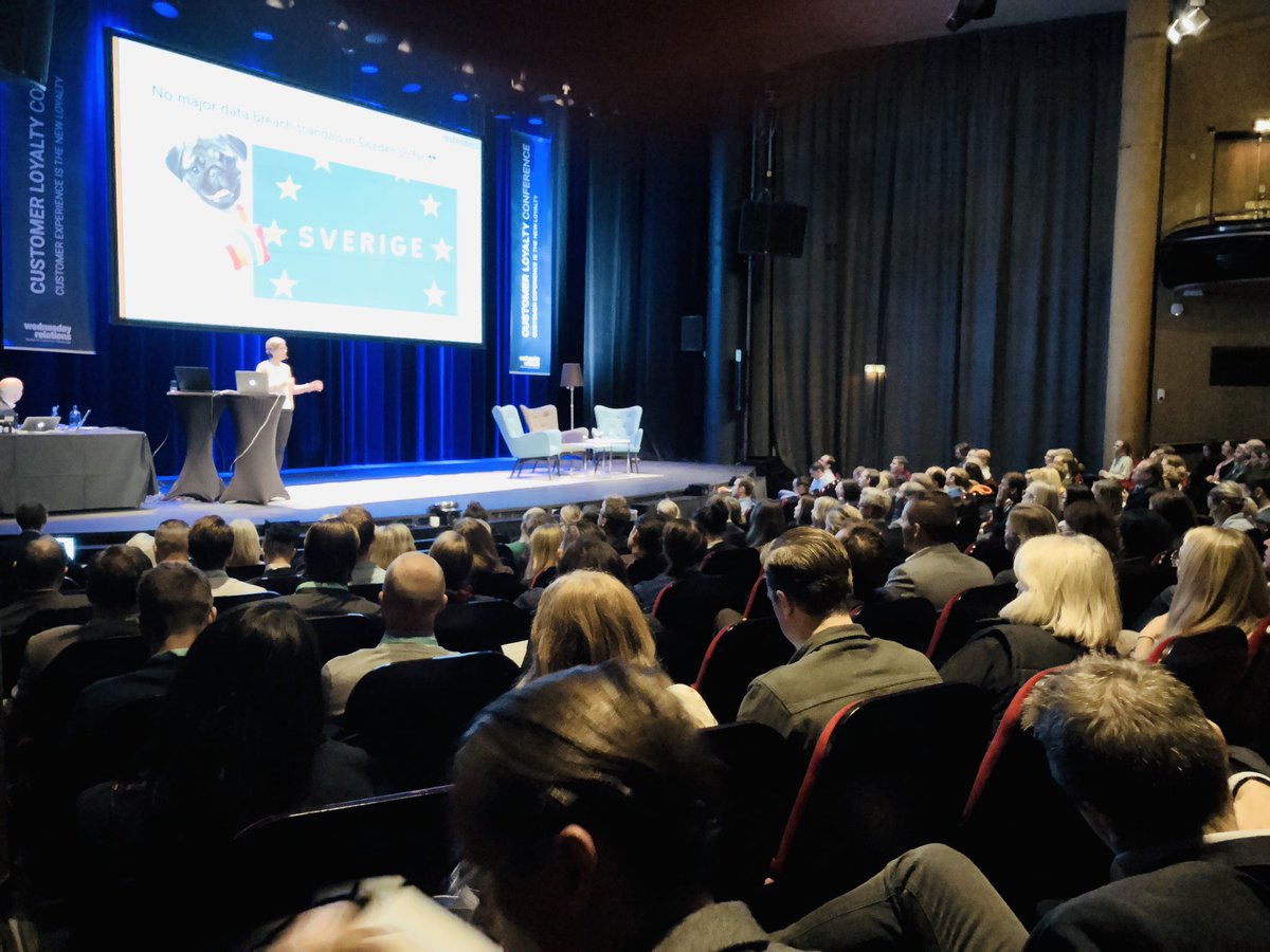 WednesdayR's tweet image. Right now Cecilia Arneving Juhlin on stage talking about GDPR - So now what? #WRloyalty