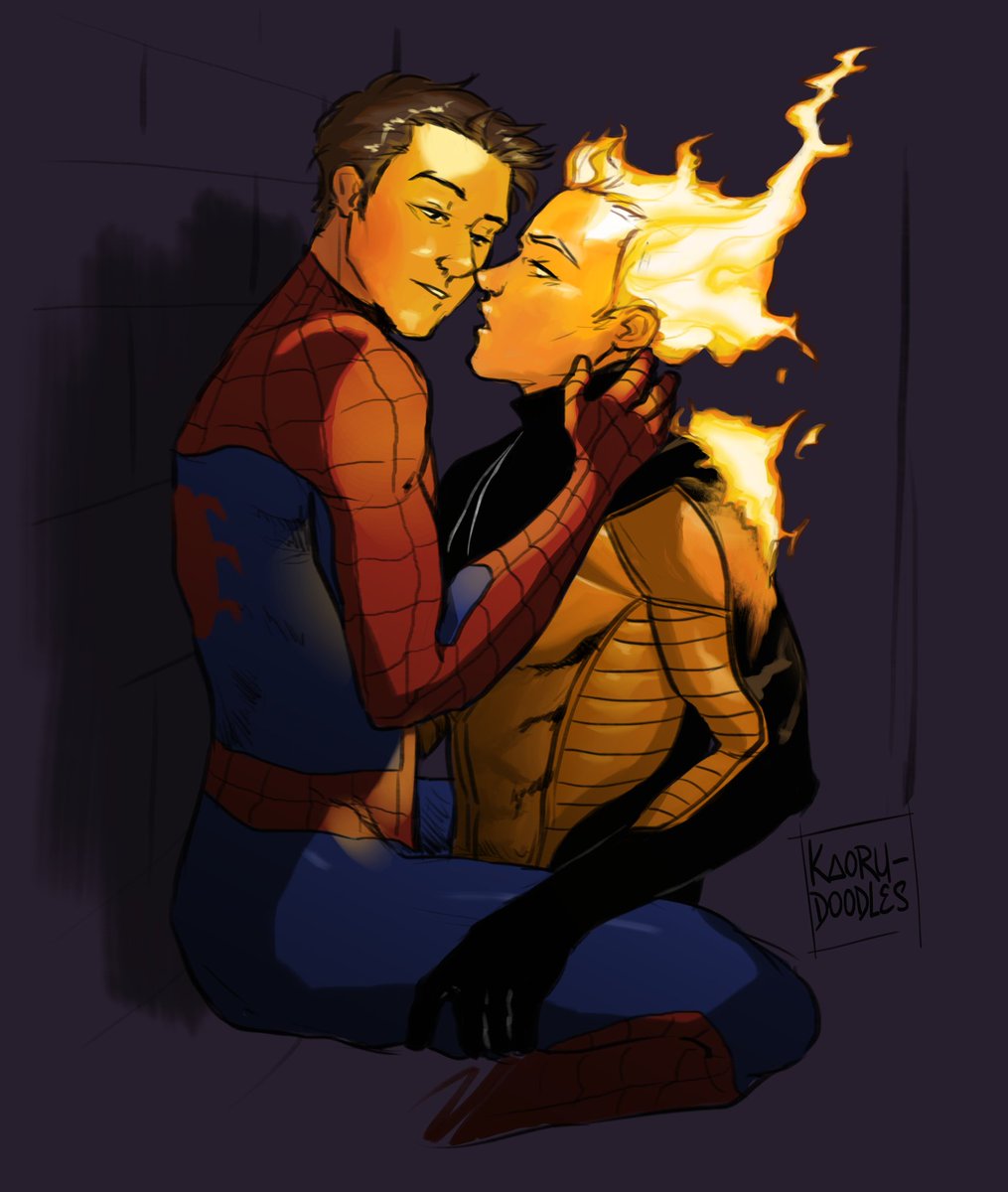 Heated moments with #spiderman and the #thehumantorch 🔥🕷️

#spideytorch #johnnystorm #peterparker #kaorudoodles