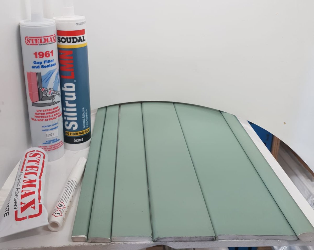 Just another colour R9 window trims we keep in stock at Croydon Branch . Silicone , gap filler and touch up pen to suit #cotslwoldGreenR9 #edge #fascia #Pvctrim #R9stockist #croydon