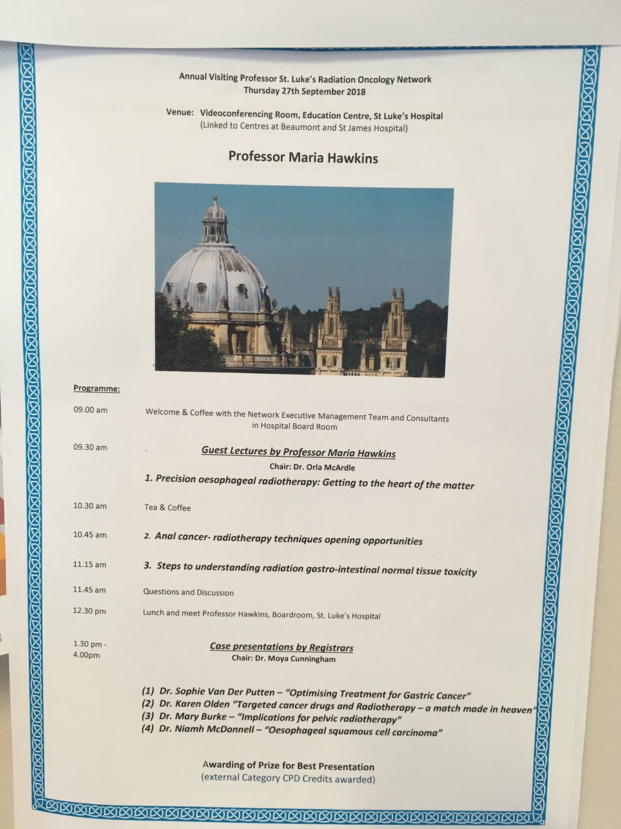 catmck12's tweet photo. We're honoured to have Professor Maria Hawkins at SLRON as guest lecturer today. Insightful & thought provoking opening session #currentpractice #thefuture @iirrt @HSE_HR @hseNCCP @TCDRadTher #DMHG https://t.co/grVhm3ortS