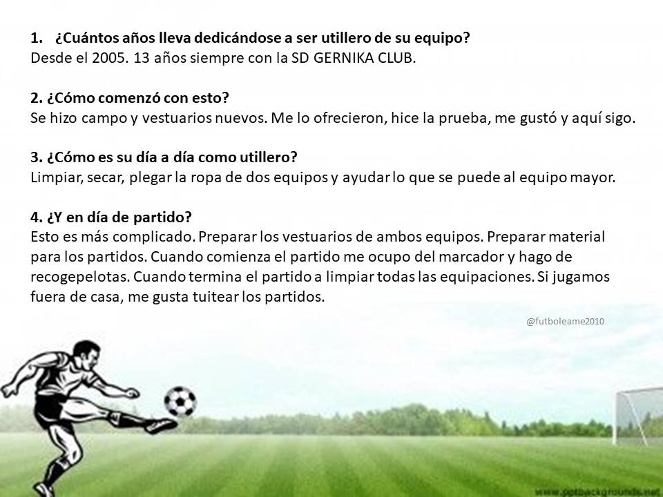 futboleame2010's tweet photo. Traemos ya la Segunda entrevista del día:

🎙️@otazua_oleaga, utillero del @GernikaClub 

Iñigo es un auténtico emblema del club vasco y desempeña múltiples tareas dentro del mismo

Nos cuenta su día a día y lo que opina de la Segunda B aquí👇👇👇 https://t.co/QZPCsQ33L1