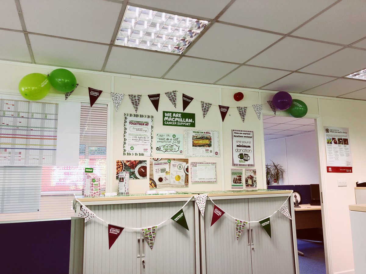 Scorpionbuild's tweet photo. Preparations are under-go for our coffee morning here at Scorpion Marlborough. 
We are serving hot bacon &amp; sausage rolls, coffee and a selection of delicious cakes to raise money for Macmillan Cancer Support. https://t.co/ADUYOvpSkc