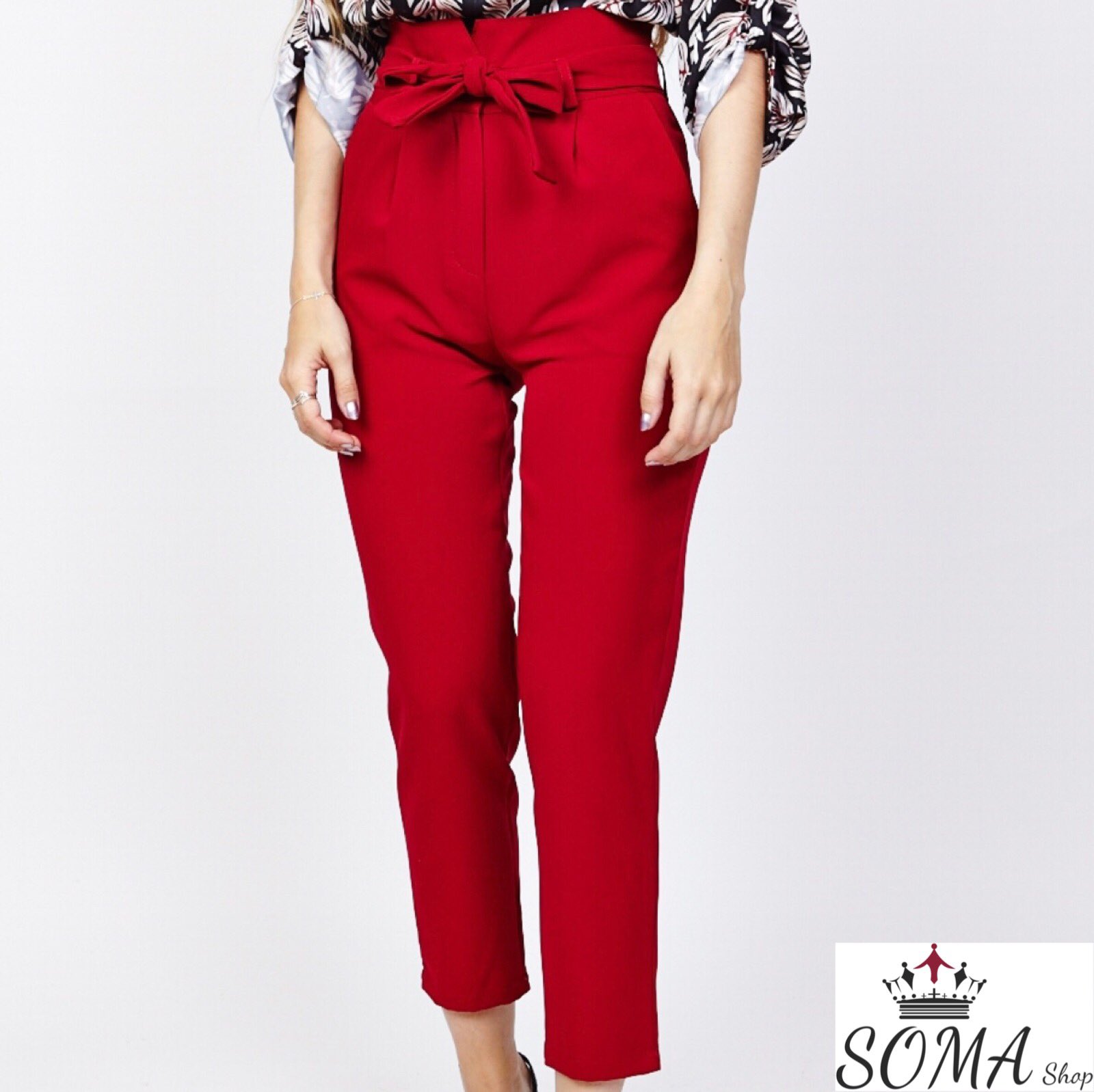 SOMA Twitter: "#NewCollection SOMA Pantalón tiro alto con lazo 😍 🏷 Talla hasta la | Disponible varios colores | 🛒EN 24 HORAS TU CASA . . #somasalamanca #moda #style #