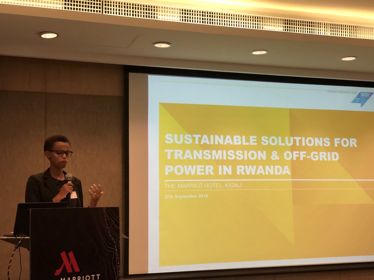 Metrum_Sweden's tweet photo. Rwanda aim to be 100% Electrified by 2024, with today 46%, says Permanent Secretary, Ministry of Infrastructure, Patricie Uwase. Power Quality measurment solutions will be key to ensure success expansion of the grid.#powerquality #Sweden #africa #PowerAfrica https://t.co/BzXYPrrr0z
