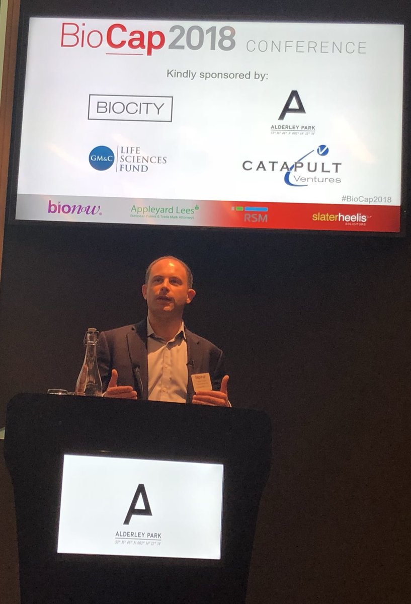 Bionow's tweet photo. Hamish Graham on the @pfizer Healthcare Hub London and how they support health tech innovators develop digital health technologies #Biocap2018 https://t.co/u7zqYkZsgu