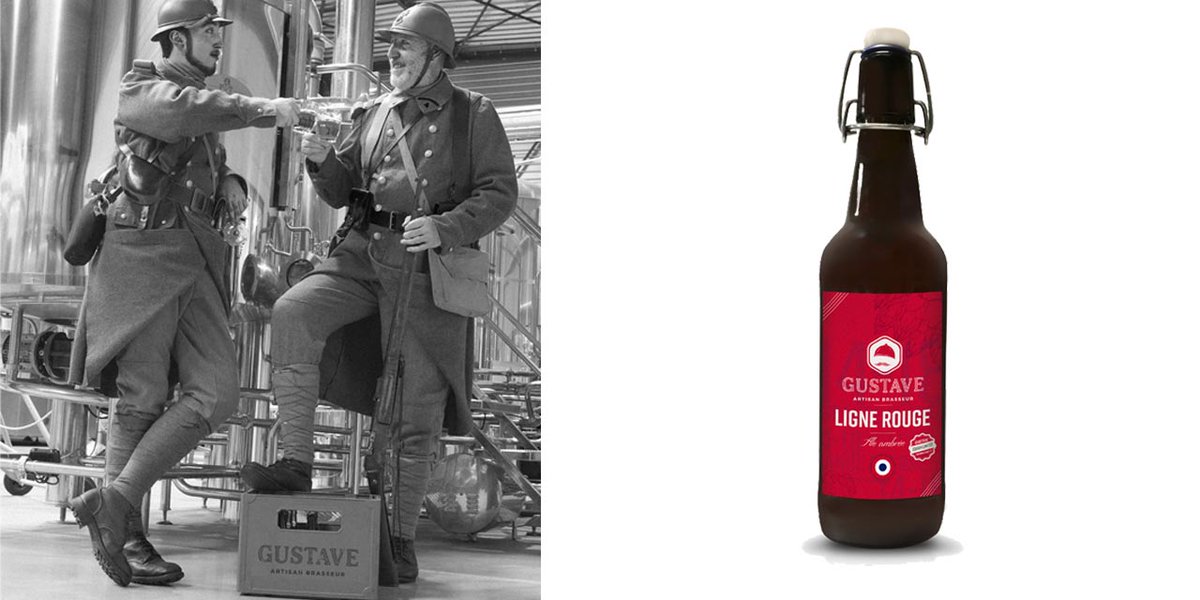 maltsethoublons's tweet photo. Ligne Rouge, la bière en hommage au centenaire de la fin de la Grande Guerre signée @gustavebrasseur https://t.co/lSqqeBHkcO #biereartisanale #craftbeer #gastronomie https://t.co/0MLh1Dj8cn
