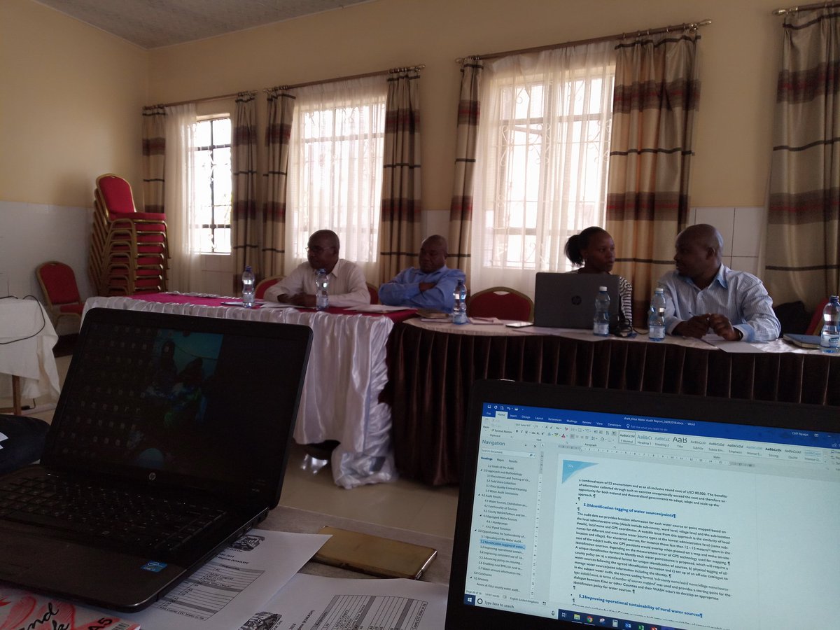 Cliff_Nyaga's tweet image. Great start of the @KituiCountyGovt    water policy development process to address water service sustainability! Supported by @KiwashProject and the #USAID #SWS #LearningPartnership @TGWASH @reachwater
