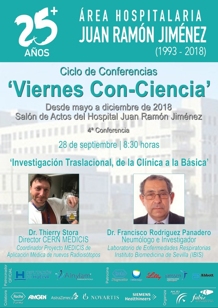 hujuanramon's tweet photo. Broche de oro de septiembre en los #ViernesConCiencia del @ahjuanramon
🔬 "Investigación Traslacional, de la Clínica a la Básica"
👨‍⚕️👨‍⚕️ Thierry Stora y Francisco Rodríguez
🏥 Salón de actos 
🗓️ 28 Septiembre 8:30 
🎧 Interpretación simultánea online 
#25aniversarioJRJ https://t.co/neq1fmmH1p
