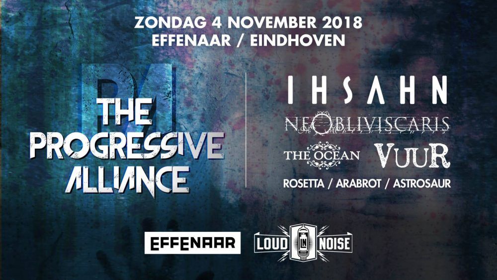 The Progressive Alliance, yet another prog festival in Eindhoven is helping the city on its way in becoming the prog center of the Benelux! With Astrosaur, <a href="/ARABROT/">ÅRABROT</a>, <a href="/Ihsahn_official/">Ihsahn</a>, <a href="/NeObliviscaris3/">Ne Obliviscaris</a>, The Ocean, <a href="/vuur_band/">VUUR</a> and Rosetta! #news #prog - GRIMM grimmgent.com/dutch-city-ein…