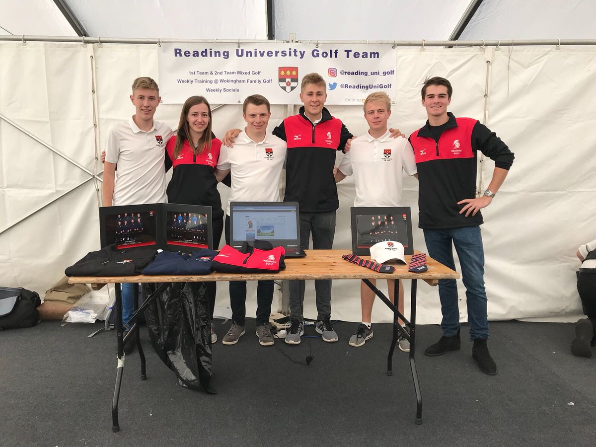 ReadingUniGolf's tweet photo. Sports fayre 2018! Come and join the team #PremDeLePrem https://t.co/sQ5CVGled4