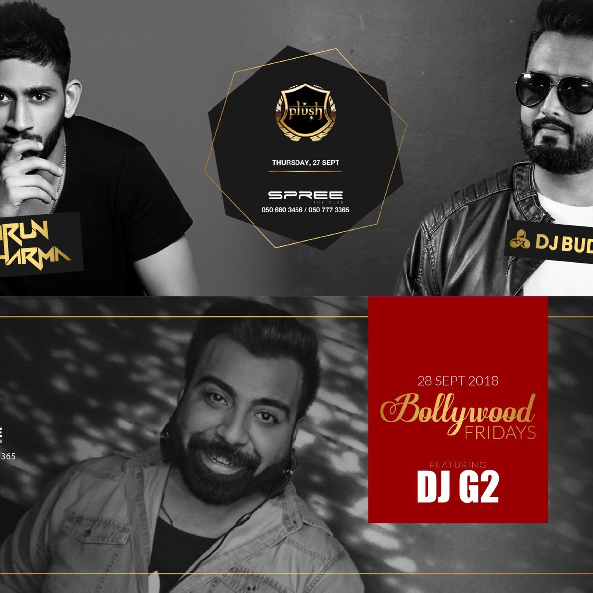 SpreeTheClub's tweet photo. Weekend Update
#Tonight - Plush Thursdays
#Tomorrow - Bollywood Fridays
Free Beverages for Ladies till 12AM
20% Discount for Airline Crew / Hoteliers / Bankers
Ladies Enter Free All Night Long!!
Couples Enter Free before 11PM &amp; Pay AED100 after !! 
Reservation: 0507773365 https://t.co/1AUPfUUAFW