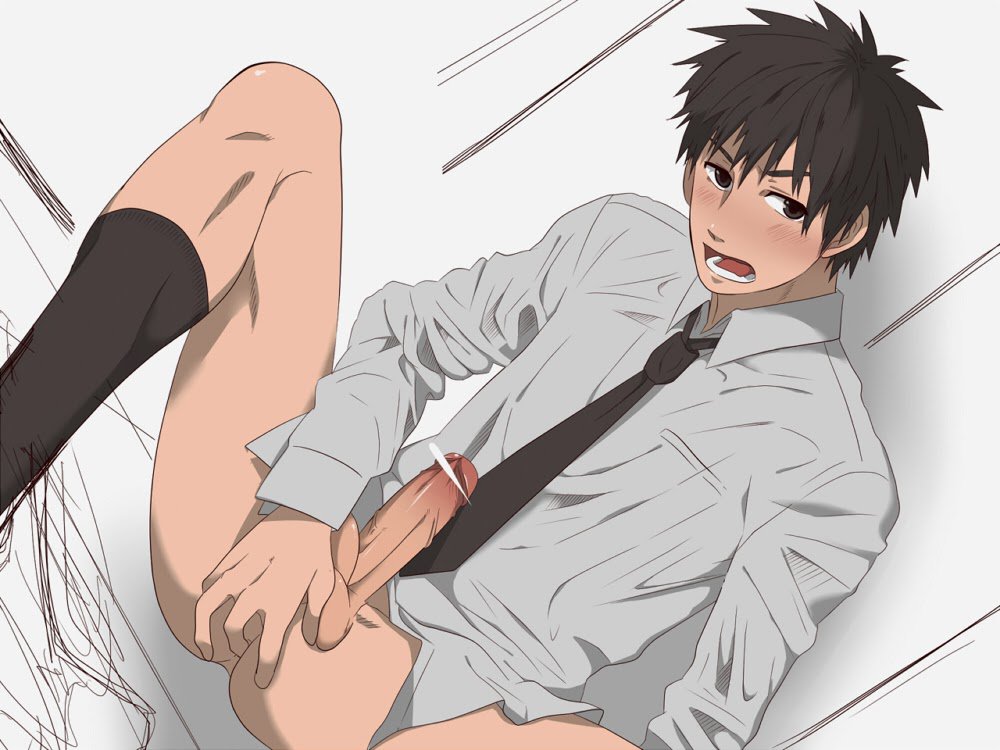 Masturbate hentai gay subway