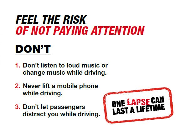 roadtozero's tweet photo. Careless driving puts inocent people's lives at risk.
#OneLapseCanLastALifetime https://t.co/iIbzwtfPKU