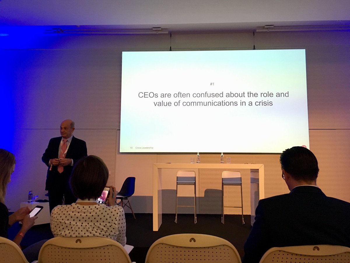 „The most important asset you can loose in a crisis is trust.“ Alan Hilburg has an excellent point. 81% of leaders failed to conduct crisis simulations. #leadership is key to survive a #crisis. #kk18